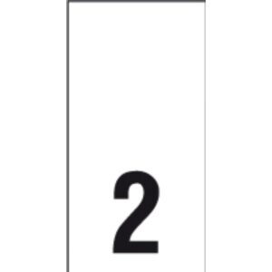 Õmmeldav suurusesilt, 200 tk, suurus 2