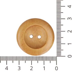 Dekoratiivne puidust nööp, 2,5 cm