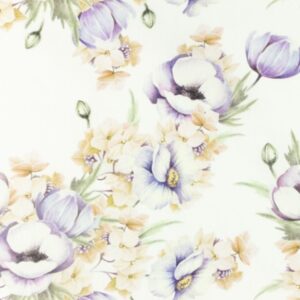 Puuvillapopliin, suured helelillad lilled