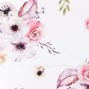 Puuvillapopliin, suured roosad roosid