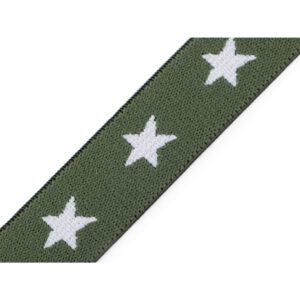 Dekoratiivne kumm tähtedega, 20 mm, tumeroheline