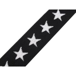Dekoratiivne kumm tähtedega, 20 mm, must