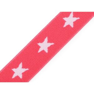 Dekoratiivne kumm tähtedega, 20 mm, korallroosa