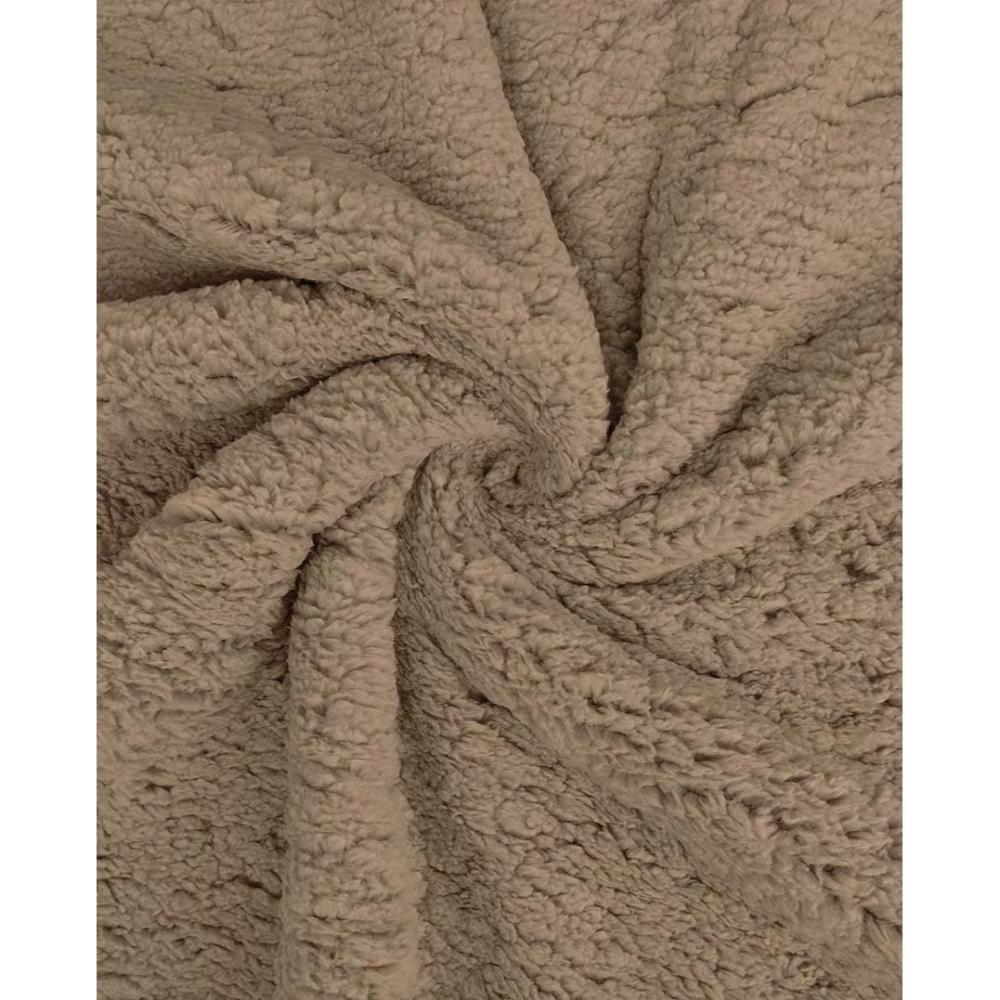 Teddy fliis, tumebeež (taupe), 1,5 m