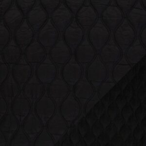 Tepitud jopekangas fliisvoodriga, must