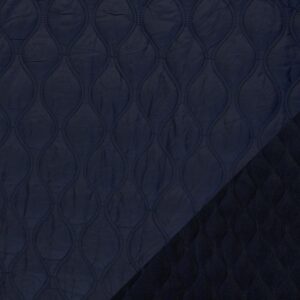 Tepitud jopekangas fliisvoodriga, tumesinine, 1,0 m tükk