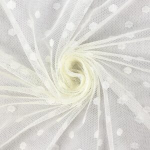 Tüll - täppidega, ecru