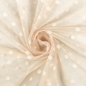 Tüll - täppidega, šampanja