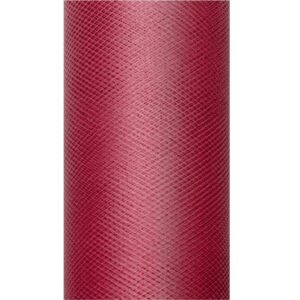 Tüll rullis, 30 cm x 9 m, bordoopunane