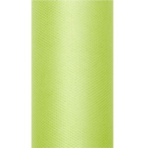 Tüll rullis, 15 cm x 9 m, laimiroheline