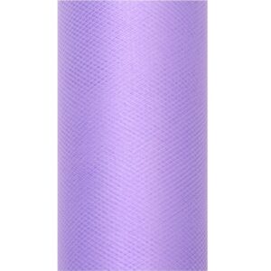 Tüll rullis, 30 cm x 9 m, tumelilla