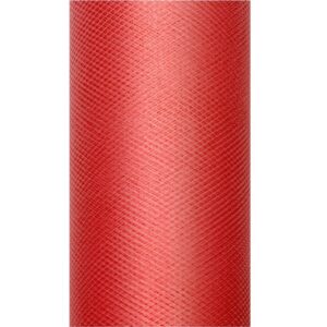 Tüll rullis, 15 cm x 9 m, punane