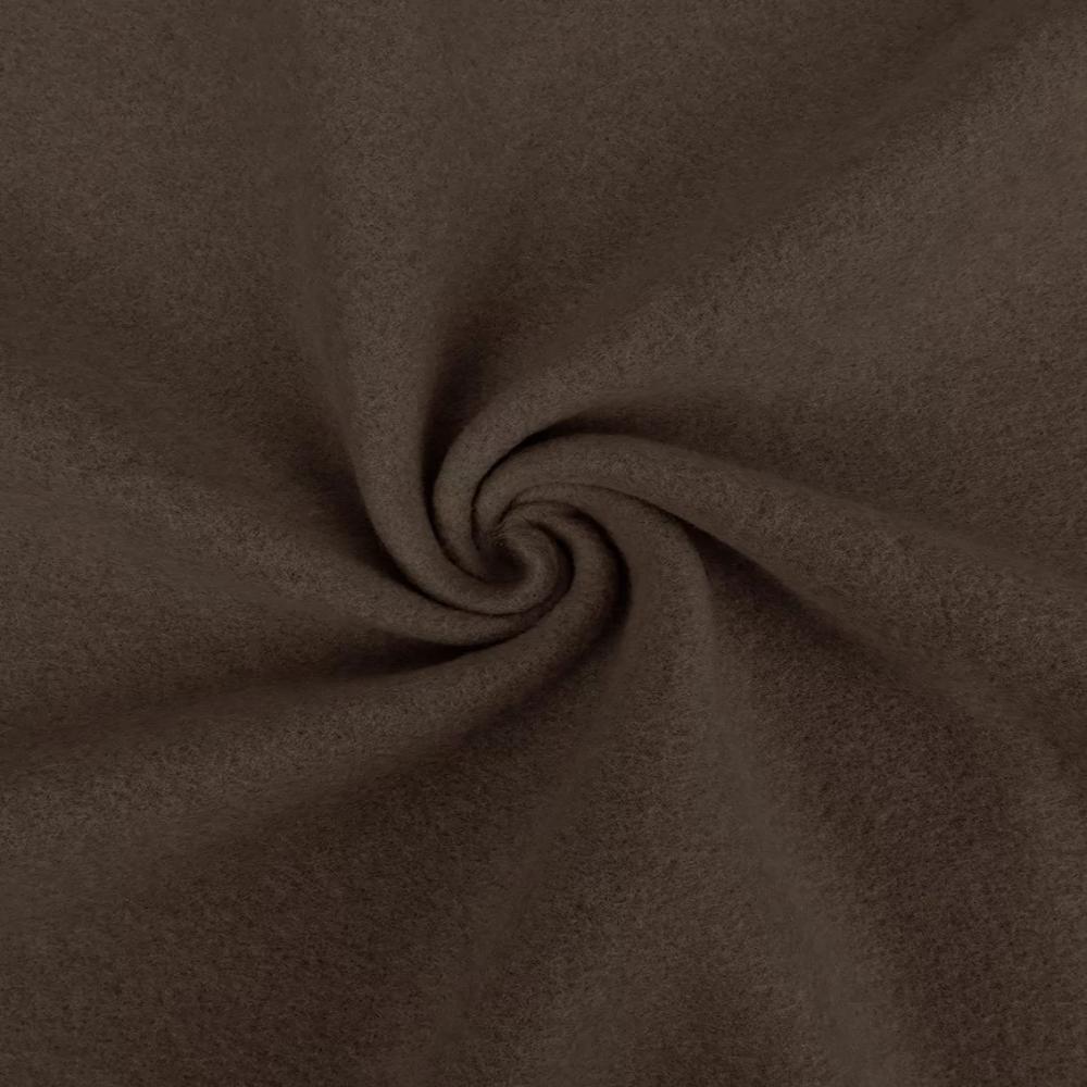 Mantlikangas (melton), 440 gr, tumepruun