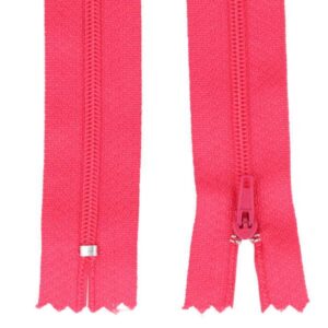 Spiraallukk, alt kinnine, tumeroosa, 50 cm