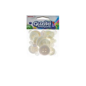 Nööpide segapakk, valge