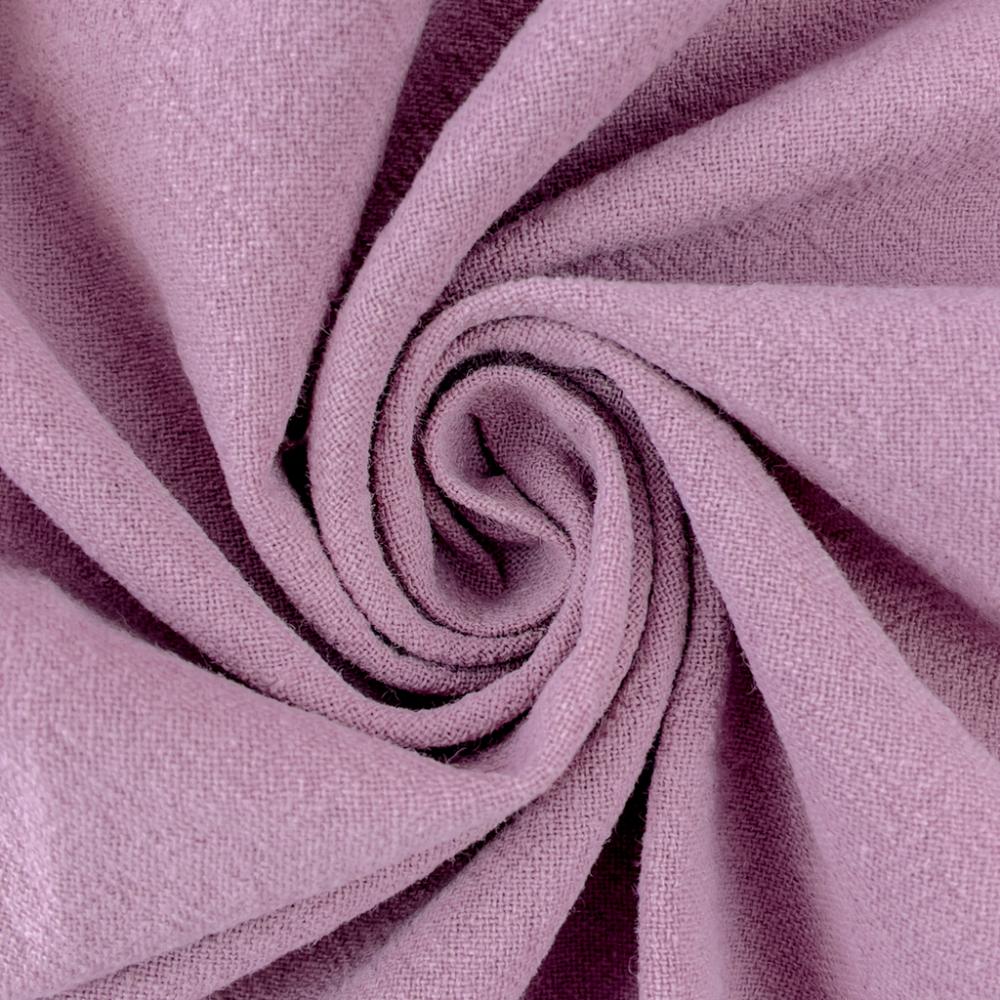 Puuvillane kortsukangas - tume vanaroosa