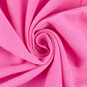 Puuvillane kortsukangas - hele fuksiaroosa