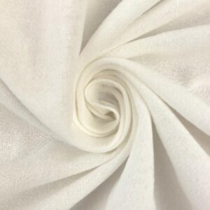 Puuvillane kortsukangas - loodusvalge