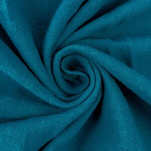 Puuvillane kortsukangas - petrolsinine