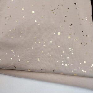 Trikotaažid - latte + fooliumtäppidega, 1,4m