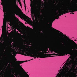 Dressikangas - roosa-must abstraktne disainkangas by Thorsten