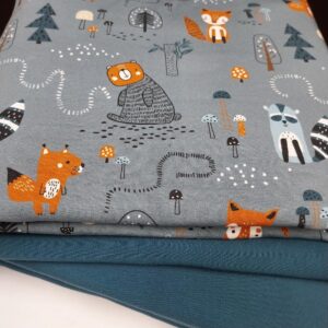 Karude ja rebastega petrol dressikomplekt, 3,35 m