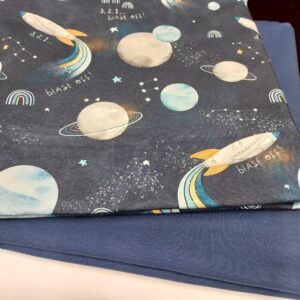 Kosmose ja rakettidega trikotaažikomplekt, 2,05 m