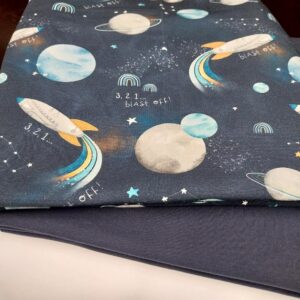 Kosmose ja rakettidega trikotaažikomplekt, 2,4 m