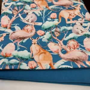 Kängurudega trikotaažikomplekt, 2,03 m