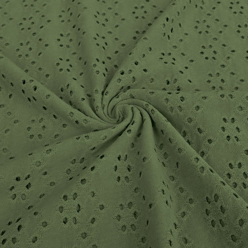 Broderii trikotaaž, roheline