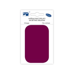 Triigitav paik, 7,6 x 4,9 cm, bordoopunane