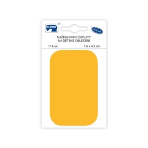 Triigitav paik, 7,6 x 4,9 cm, kollane