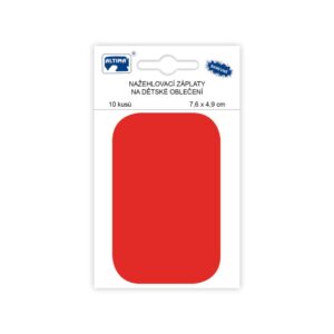 Triigitav paik, 7,6 x 4,9 cm, punane