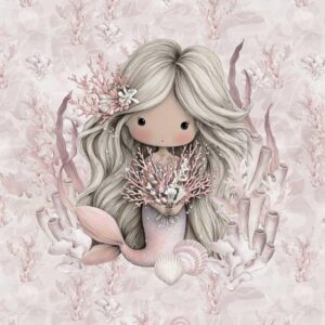 Dressikangast paneel, 40x50 cm, teokarpidega merineitsi