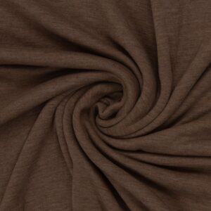 Meriino interlock - 250 g/m², tumepruun (mokka)